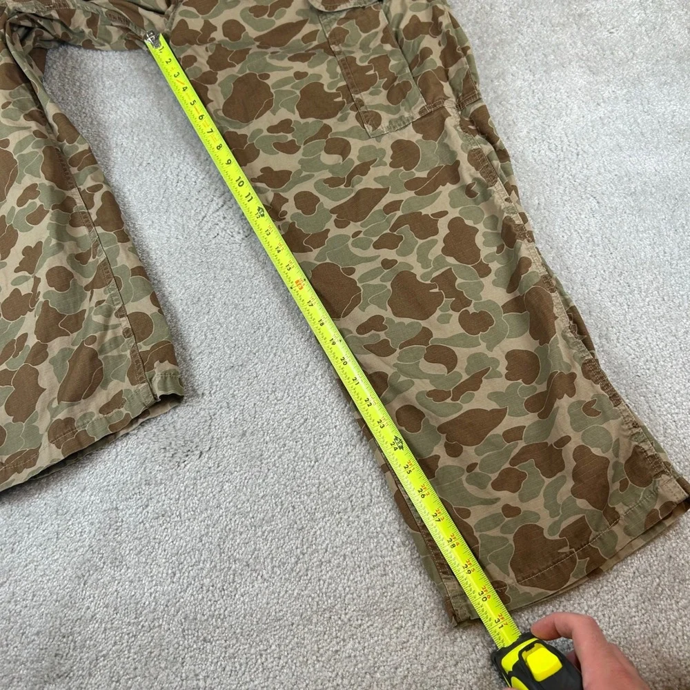 Levis XX Cargo Baggy Pants Men 36x32 Brown Duck Camo Ripstop Relaxed Fit Utility